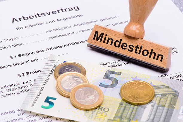 minimum wage in Germany stock photo