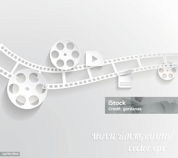 Abstract Movie Background Stock Illustration - Download Image Now - Movie, Film Industry, Camera Film