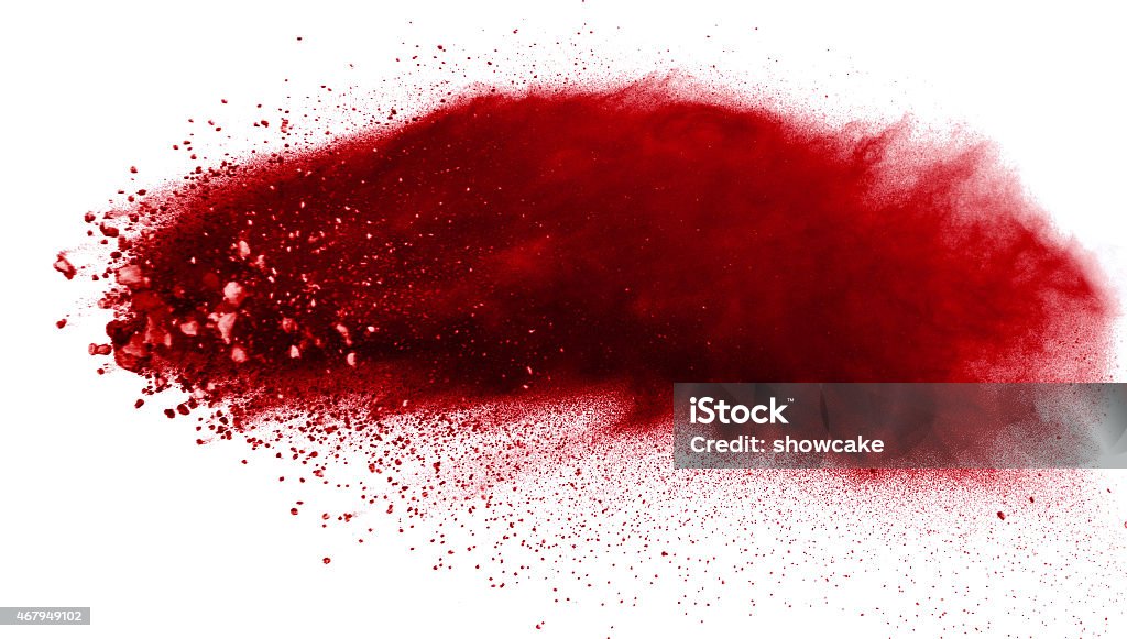 Powder Exploson Powder Explosion Isolated On White Stock Photo - Download Image Now ...