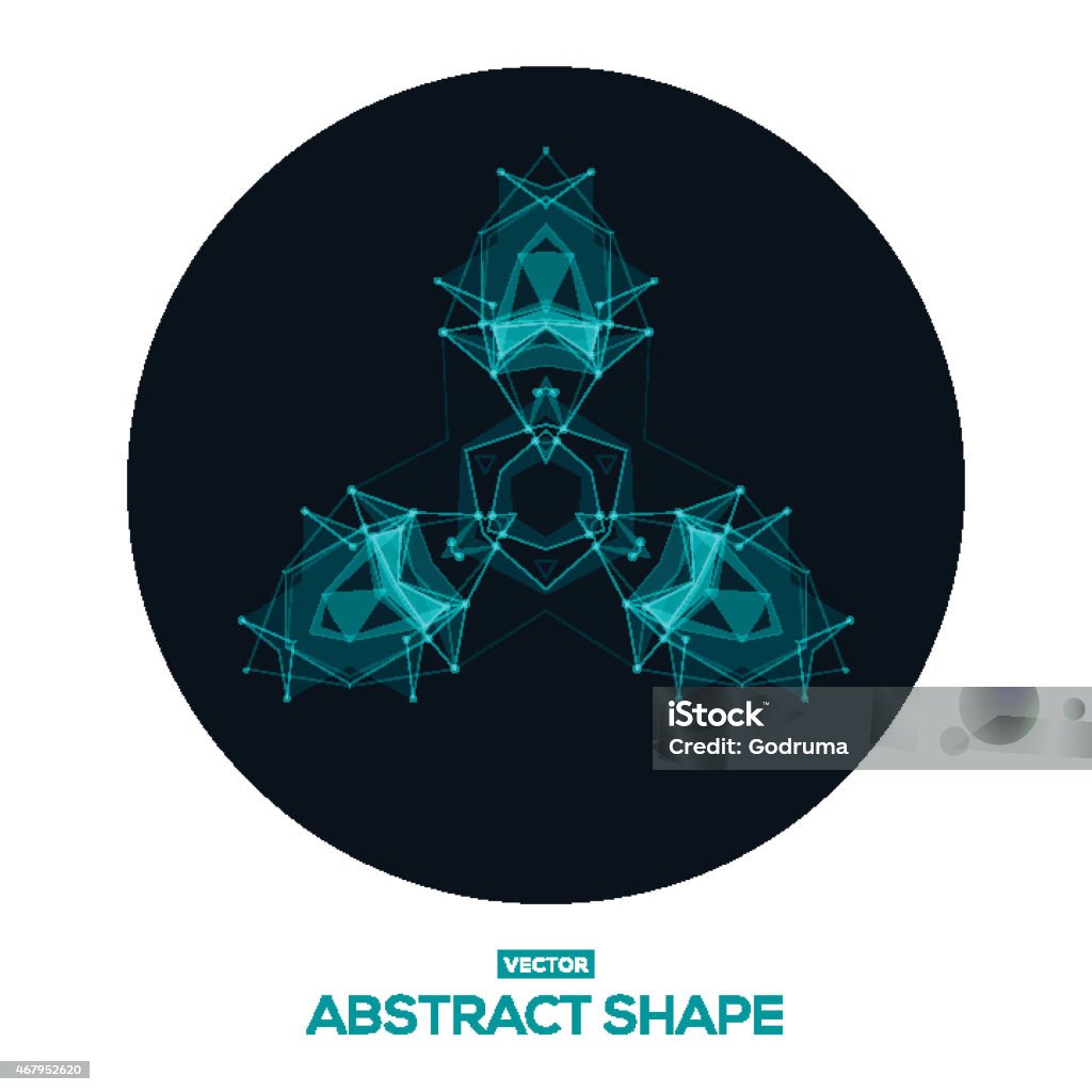 Abstract Space Shape Abstract Geometric Design Of Space Stock Illustration - Download Image ...
