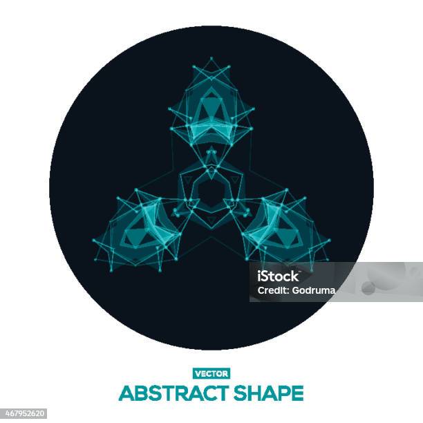 Abstract Space Shape Abstract Geometric Design Of Space Stock Illustration - Download Image ...