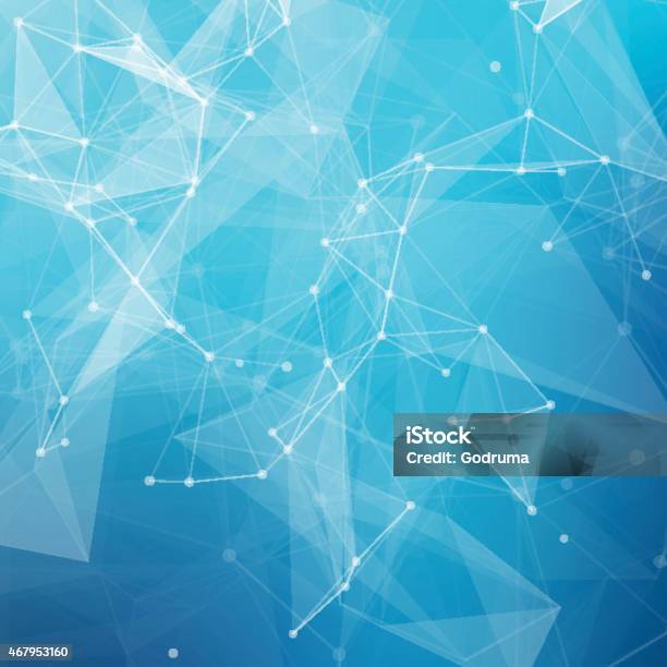 Abstract Low Poly Grey Bright Technology Vector Background Stock Illustration - Download Image Now
