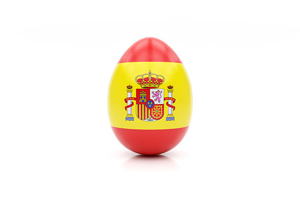 easter island bemalt mit der flag of norway - easter egg easter isolated three dimensional shape stock-fotos und bilder