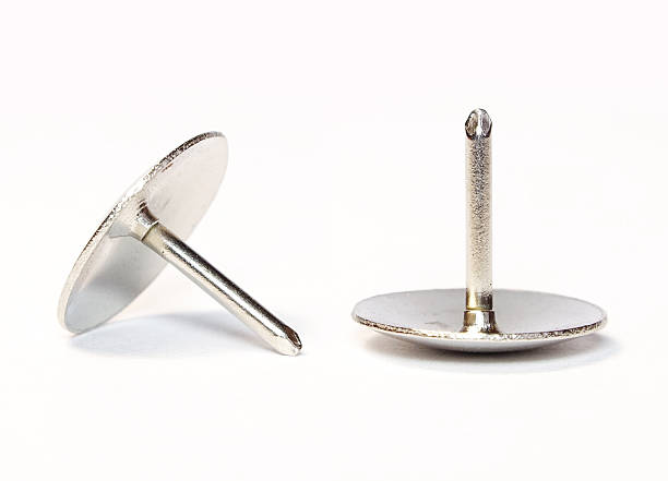 istock Metal Pushpin or Drawing Pin isolated on white background 467955622