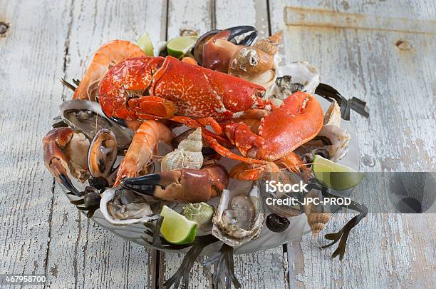 Plato De Pescados Y Mariscos Foto de stock y más banco de imágenes de Pescado y mariscos - Pescado y mariscos, 2015, Alimento