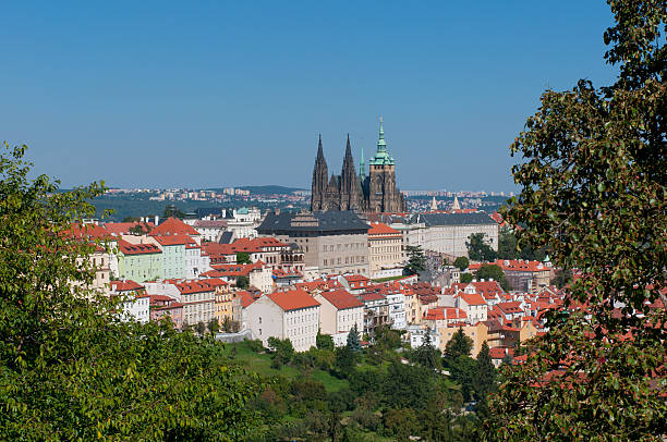 istock Prague city panorama with  St. Vitus Cathedral 467959339