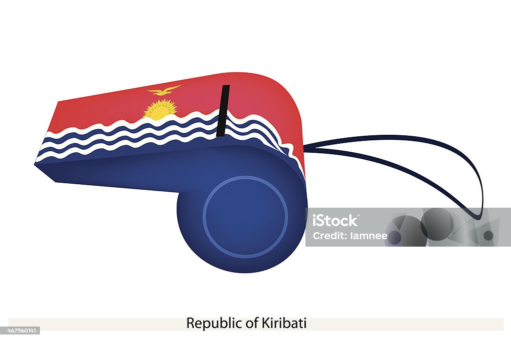 Sede da República, Kiribati - Vetor de Assobiar royalty-free
