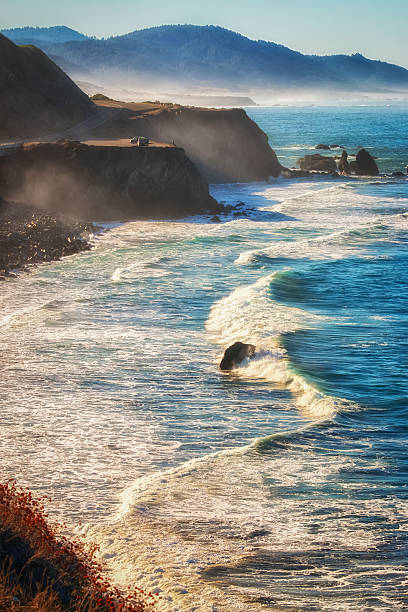 istock Coast view at Highway 1 early morning. 467960292