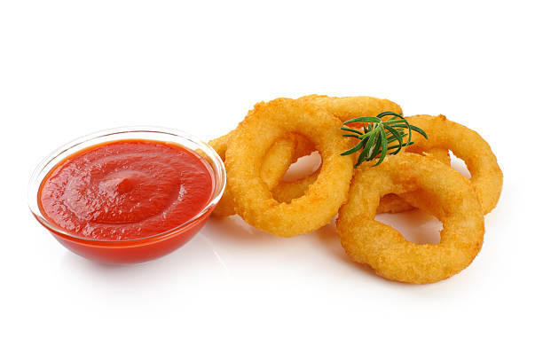 istock Onion rings and ketchup. 467969616