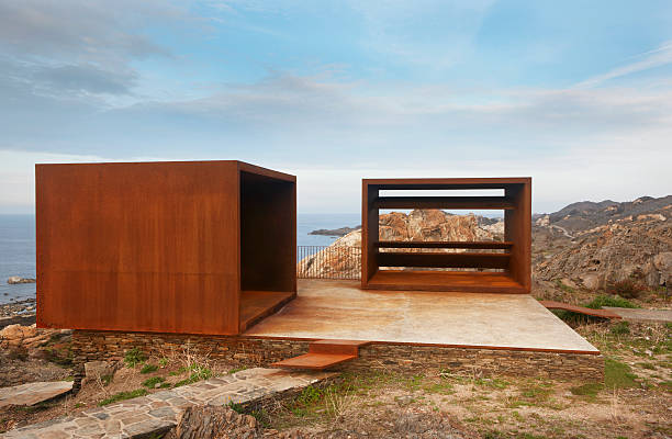 Landscape in Creus Cape with viewpoint in Mediterranean coast. Spain. Horizontal