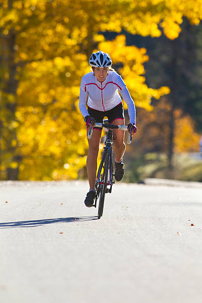 istock Road Bicycling Woman 467975762