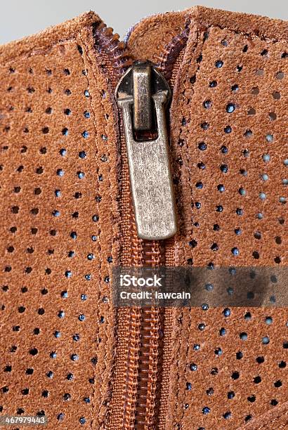 Boot Zipper In Perforated Suede Stock Photo - Download Image Now - Animal, Animal Body Part, Animal Markings