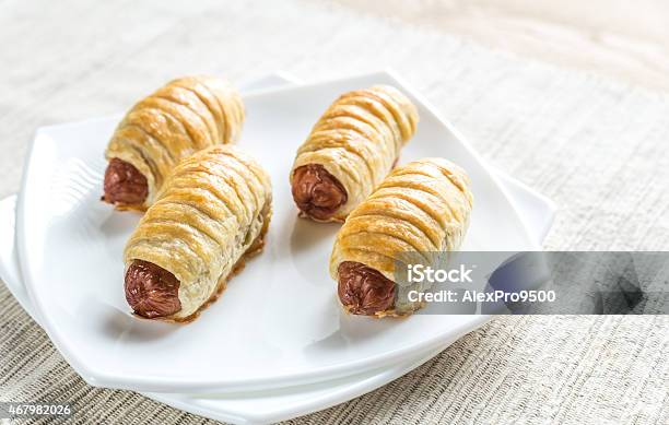 Sausage Rolls Stock Photo - Download Image Now - 2015, Appetizer, Baked