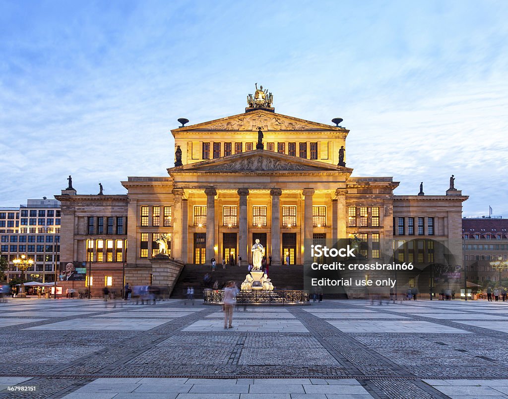 Berlin - the Concert Hall / Konzerthaus at twilight. Berlin, Germany - June 16, 2012: The Concert Hall (Konzerthaus Berlin) located on the Gendarmenmarkt at twilight. Konzerthaus Berlin Stock Photo