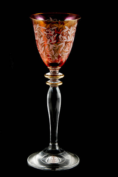istock isolated crystal glass bowl with backlight 467982456