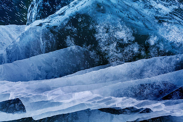 Ice pattern stock photo