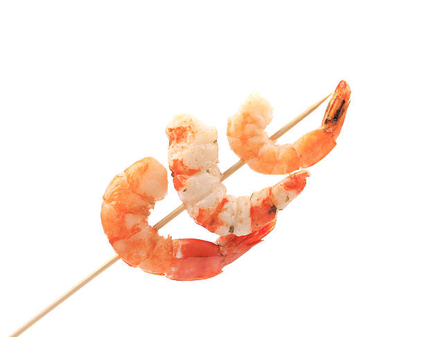 istock Grilled shrimps on a stick. 468001281