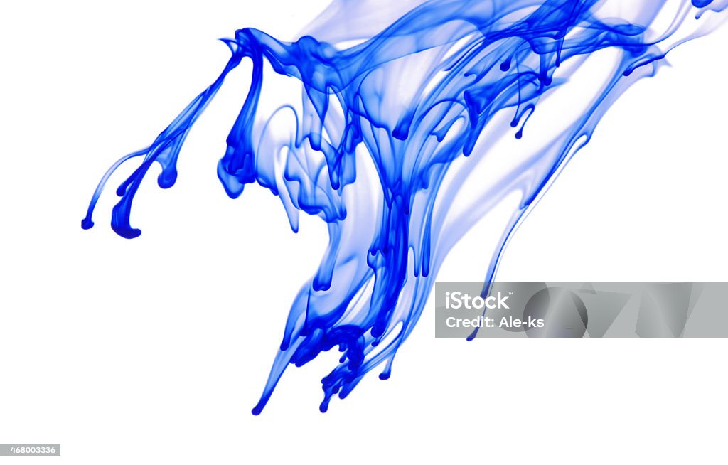 ink in water ink in water on a white background 2015 Stock Photo