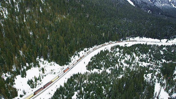 istock Train in Canadian Rockies, British Columbia, Canada 468006056