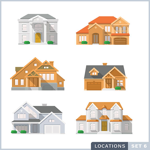 House icon set 2. vector art illustration