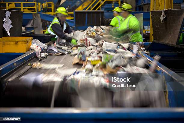 Recycling Belt Stock Photo - Download Image Now - Recycling, Garbage, Recycling Center