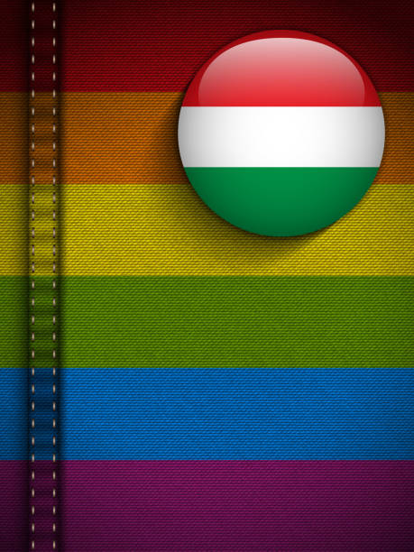 ゲイのフラグボタンジーンズの素材の質感ハンガリー - symbols of peace flag gay pride flag banner点のイラスト素材／クリップアート素材／マンガ素材／アイコン素材