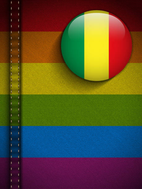 ゲイのフラグボタンジーンズの素材の質感マリ - symbols of peace flag gay pride flag banner点のイラスト素材／クリップアート素材／マンガ素材／アイコン素材