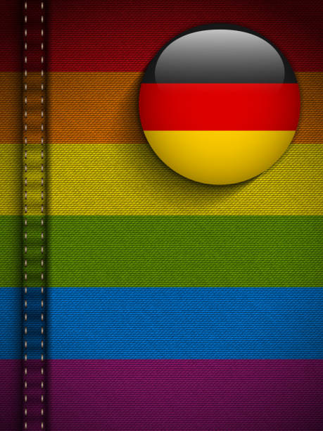 ゲイのフラグボタンジーンズ、ドイツ素材の質感 - symbols of peace flag gay pride flag banner点のイラスト素材／クリップアート素材／マンガ素材／アイコン素材