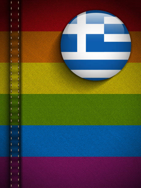 ゲイのフラグボタンジーンズの素材の質感、ギリシャ - symbols of peace flag gay pride flag banner点のイラスト素材／クリップアート素材／マンガ素材／アイコン素材