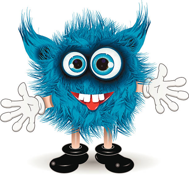 blue monster - fell stock-grafiken, -clipart, -cartoons und -symbole