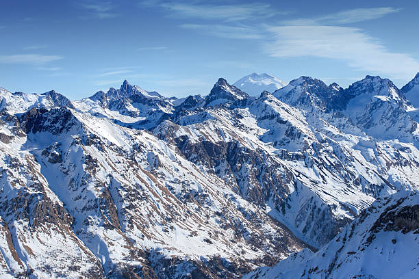 istock Snow-capped mountains. Dombay 468015099