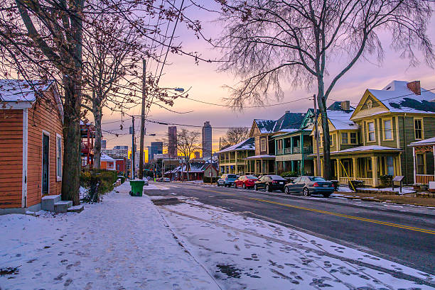 istock Downtown Atlanta Urban Scene with Snow 468021869