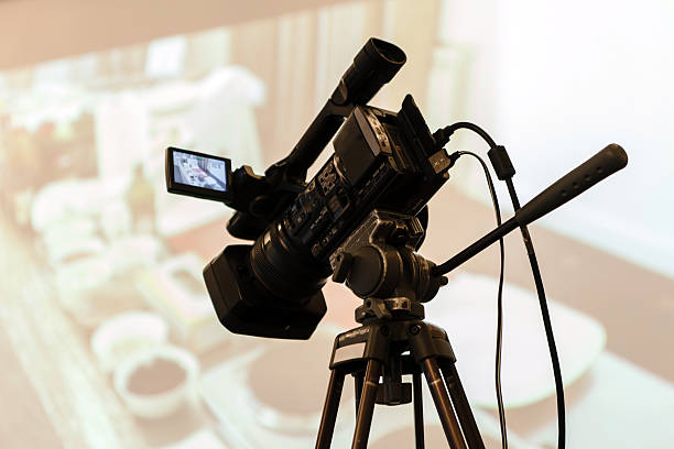 istock TV camcorder at a conference 468042186