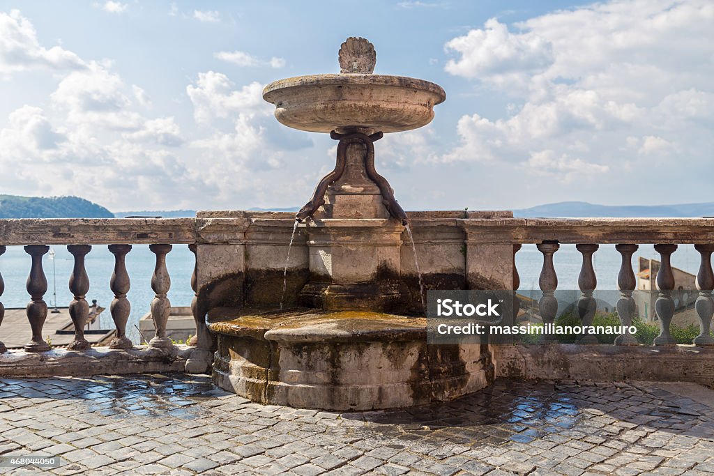 Fountain of the Earth - Anguillara Sabazia (Italy) 2015 Stock Photo