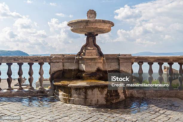 Fountain Of The Earth Anguillara Sabazia Stock Photo - Download Image Now - 2015, Beauty, Beauty In Nature