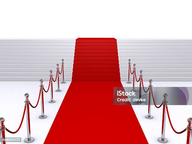 Stairs And Red Carpet Stock Photo - Download Image Now - Award, Building Entrance, Carpet - Decor