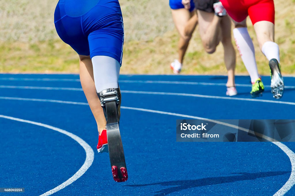 Behindertengerechte sprinter - Lizenzfrei Sportler mit Behinderung Stock-Foto