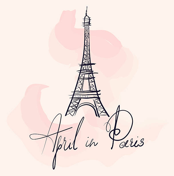 Vector illustration with Eiffel tower Vector hand drawn illustration with Eiffel tower. Symbol of Paris eiffel tower paris illustrations stock illustrations