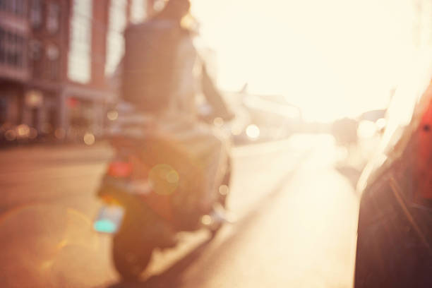 istock City commuters. High key blurred image of a street 468050980