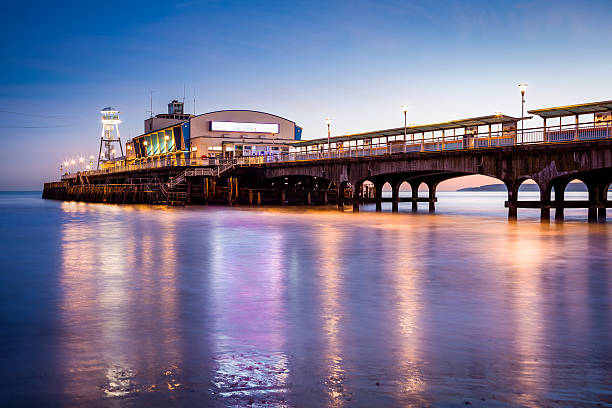 istock Bournemouth Pier at night Dorset 468051700