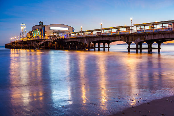 istock Bournemouth Pier at night Dorset 468051730