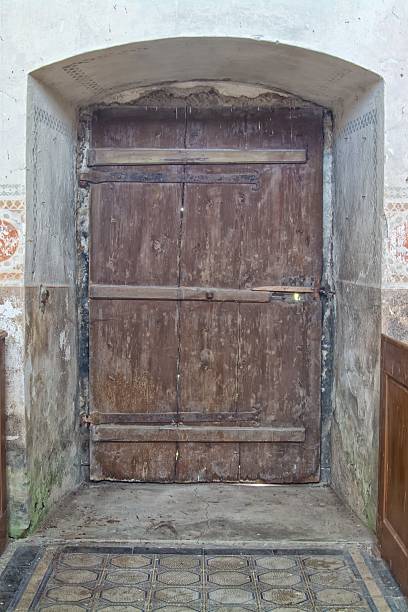 istock Old wooden doors 468053512
