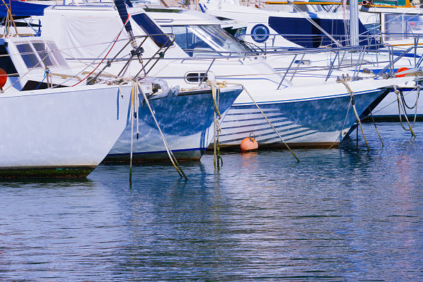 istock Yachts and boats in a harbour 468058690