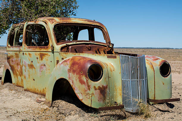 istock Old Car in the field 468059058