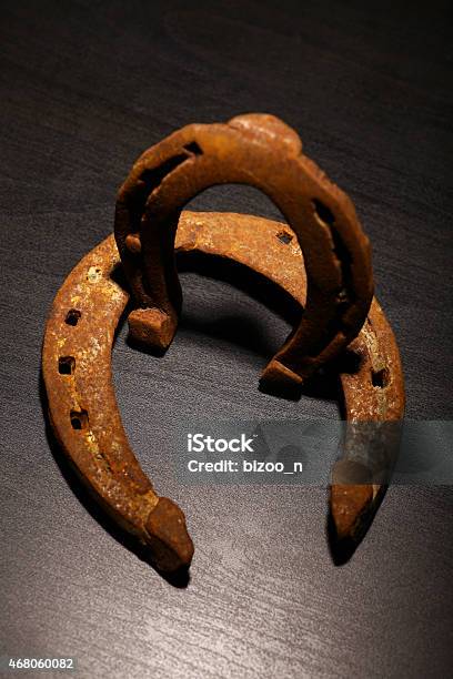 Rusty Horse Shoes Stock Photo - Download Image Now - 2015, Antique, Brown