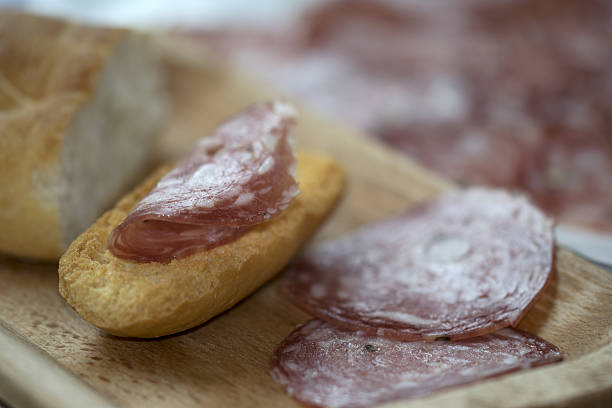 istock delicatessen with toast and salami 468064974
