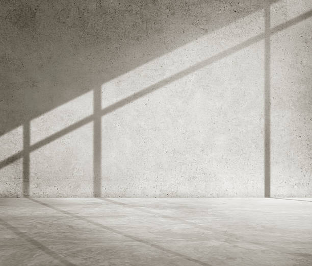 istock Concrete Room Corner Shadow Cement Wallpaper Concept 468067834