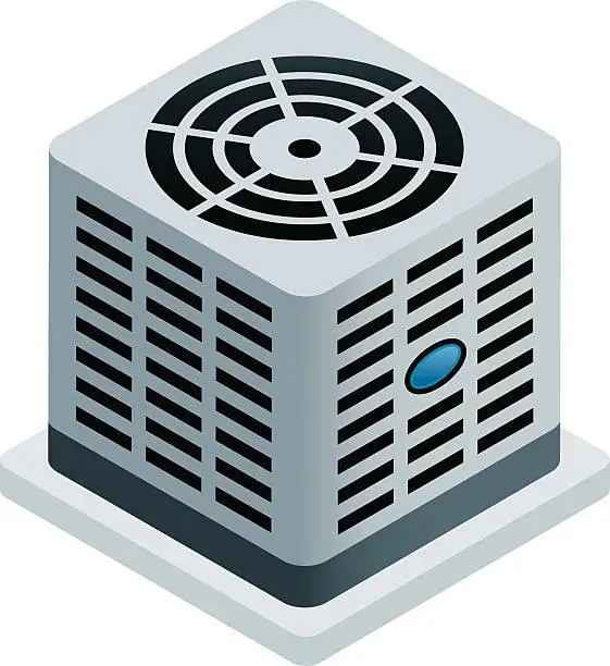 Vector illustration of Central Air Conditioner