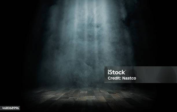 Light Beam On The Stage Stock Photo - Download Image Now - Stage - Performance Space, Backgrounds, Theatrical Performance