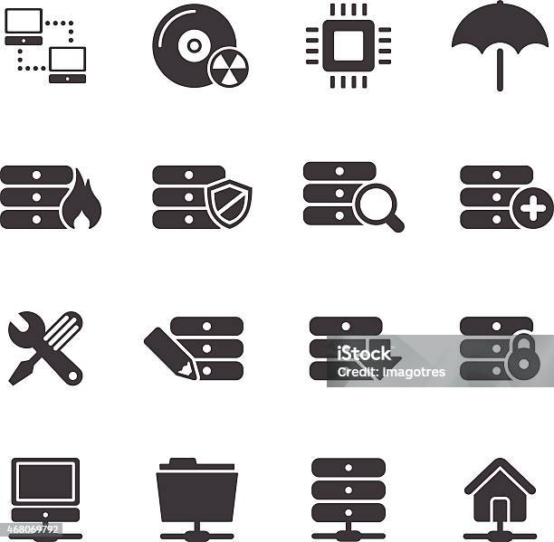 Internet And Media Servers Simple Icons Stock Illustration - Download Image Now - 2015, Advice, Arrow Symbol